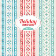 Set of holiday ribbons N9