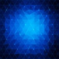 Blue abstract triangles background for your business presentation