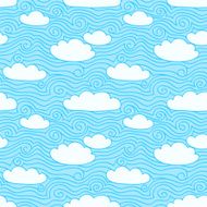 Blue sky with white clouds N2