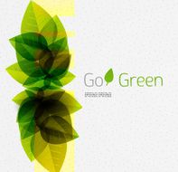 Vector go green creative background