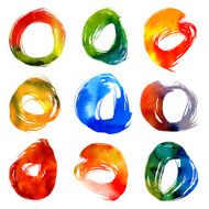 Watercolor circles N3