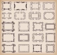 Retro Frames set 9