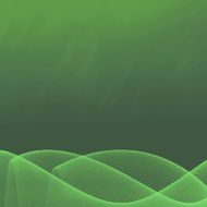 Abstract green wave XXL