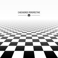 Checkered perspective background