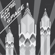 Black and white spaceship vintage