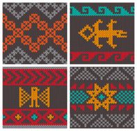 Traditional andean knitting patterns