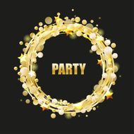 Vector golden shiny background