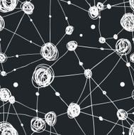 Grunge black and white geometric pattern N2