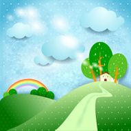 Fantasy landscape with home N2