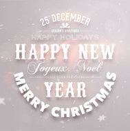 Christmas Typographic Card N8