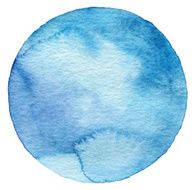 Abstract watercolor circle painted background N17