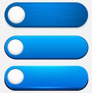 Blue high-detailed modern web buttons N2