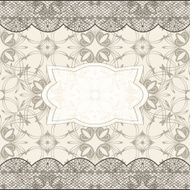background with seamless pattern lacy borders and frame
