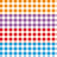 Vichy pattern Orange Purple Red Blue Collection Vector N2