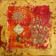 Hand collage artwork N2