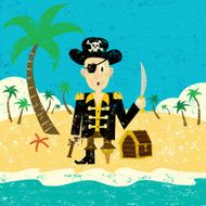 Pirate on an island