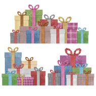 gift boxes with ribbon recycled papercraft N5