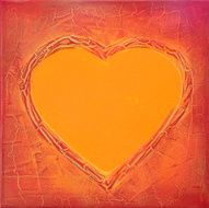 painted heart background