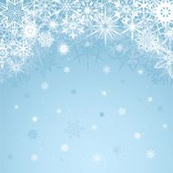 Winter blue background design