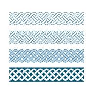 Edges of medieval style(Celtic knot) N20