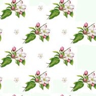 Apple tree seamless pattern N2