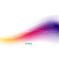 Abstract colorful wave flow background vector illustration