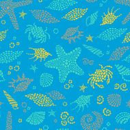 Pattern with sea elements N10