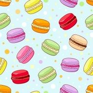 Seamless macaroon pattern