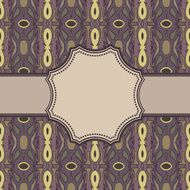 Vintage vector ethnic frame N14