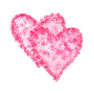 Watercolor hearts N18