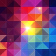 Bright vector colorful triangles background N2