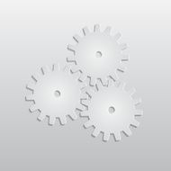 Background with paper gears N3