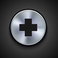 vector metal icon on gray background Eps10 N59