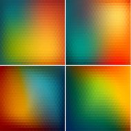 Abstract triangle backgrounds set N7