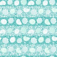 Blue sea seamless pattern with stones and seashells N2