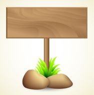 Blank Wooden Sign N5