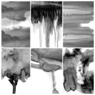 Set of Colorful water color painting background N642