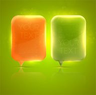 Abstract Speech Bubbles Set
