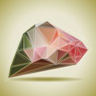 Multicolored infographic element