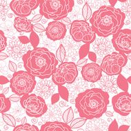 Soft pink and white florals seamless pattern background N2