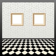 empty frames room interior
