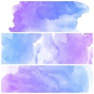 Set of Colorful water color painting background N644