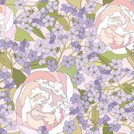 Flower spring seamless wallpaper