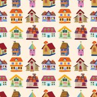 seamless house pattern N8