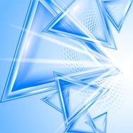 Blue abstract background with triangles N2