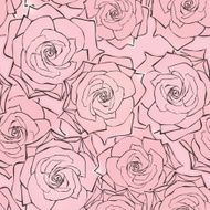 Seamless pattern with flowers roses N12