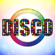 Disco Abstract Colorful Circle N2