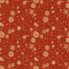 Red and golden grunge abstract pattern N2