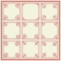 Chinese decorative frame N8