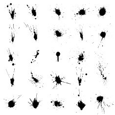 Vector Ink Splashes N4
